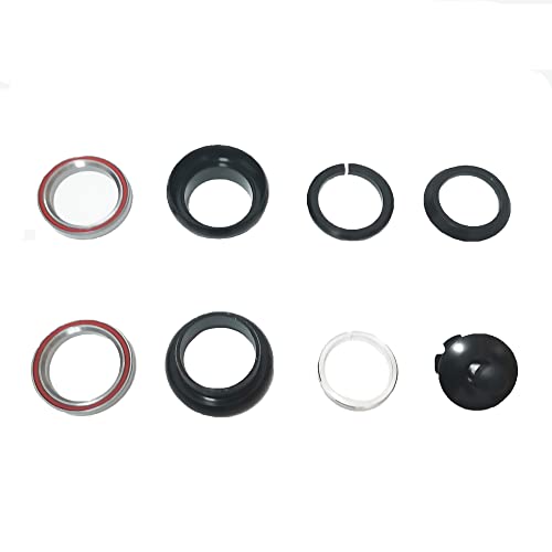 CYDZSW 1-1/8'' Threadless Bike Headset for Bikes Fork,with Spacers Star Nut Stem Cap and Bearings,Fit for MTB Mountain Race Bicycle BMX Scooter Headset Parts 34mm