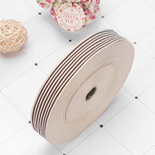 HAPINARY accesorios de cinta lateral carrete de punto elástico enroscarse cinta verde cinta blanca cinta cinta de organza cordones elasticos cinta de rayas de colores Coffee