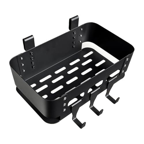 Heavy-Duty Storage Bin for Smoker Grill Caddy with Paper Towel Holder,Hooks,Anti-Scratch Pads, Traeger Accessories Compatible with Traeger, Pit Boss, Z-Grills, Grill Accessories for Outdoor Grill