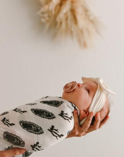 Image of Christian Catholic Baby Swaddle Receiving Blanket (Our Lady of Guadalupe)