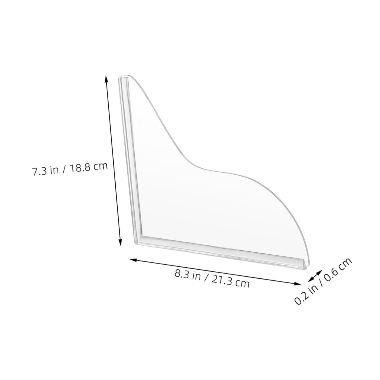 ABOOFAN 2Pcs Bathroom for Tub Sink Acrylic Panel Fit for Renters Hotels Water Barrier for Clean Dry Bathrooms