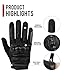 IRON JIA’S Motorradhandschuhe Herren Sommer Touchscreen weich atmungsaktiv und bequem geeignet für Motorradfahren Bergsteigen Wandern und andere Outdoor-Sportarten Schwarz-M