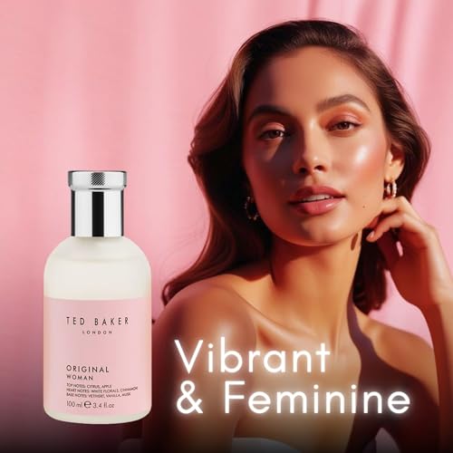 Ted Baker Woman Pink EDT, floral green feminine fragrance, opening notes are fresh peach, bergamont and tangerine with warm musk, vanilla and vetiver base notes, 100ml - Image 5