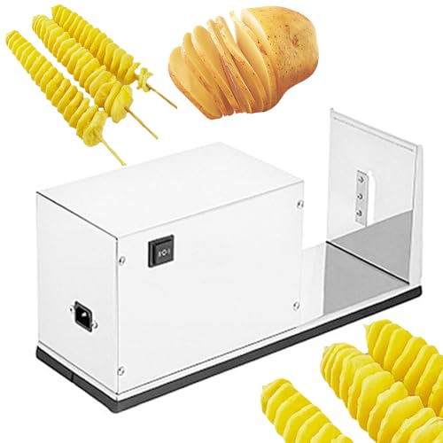 Cortadora eléctrica de espiral para papas, acero inoxidable