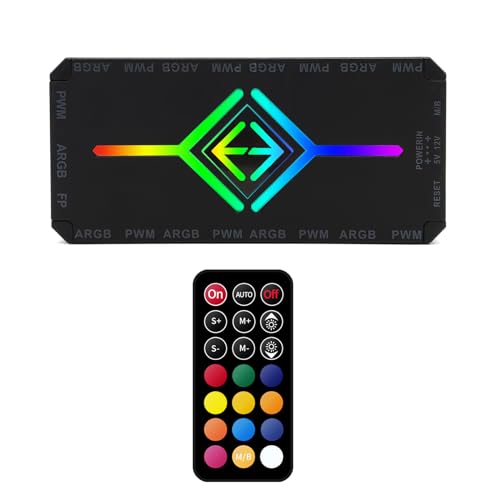 ARGB Controller a 4 pin PWM 5 V 3 pin telecomando ventola HUB adattatore computer PC PWM