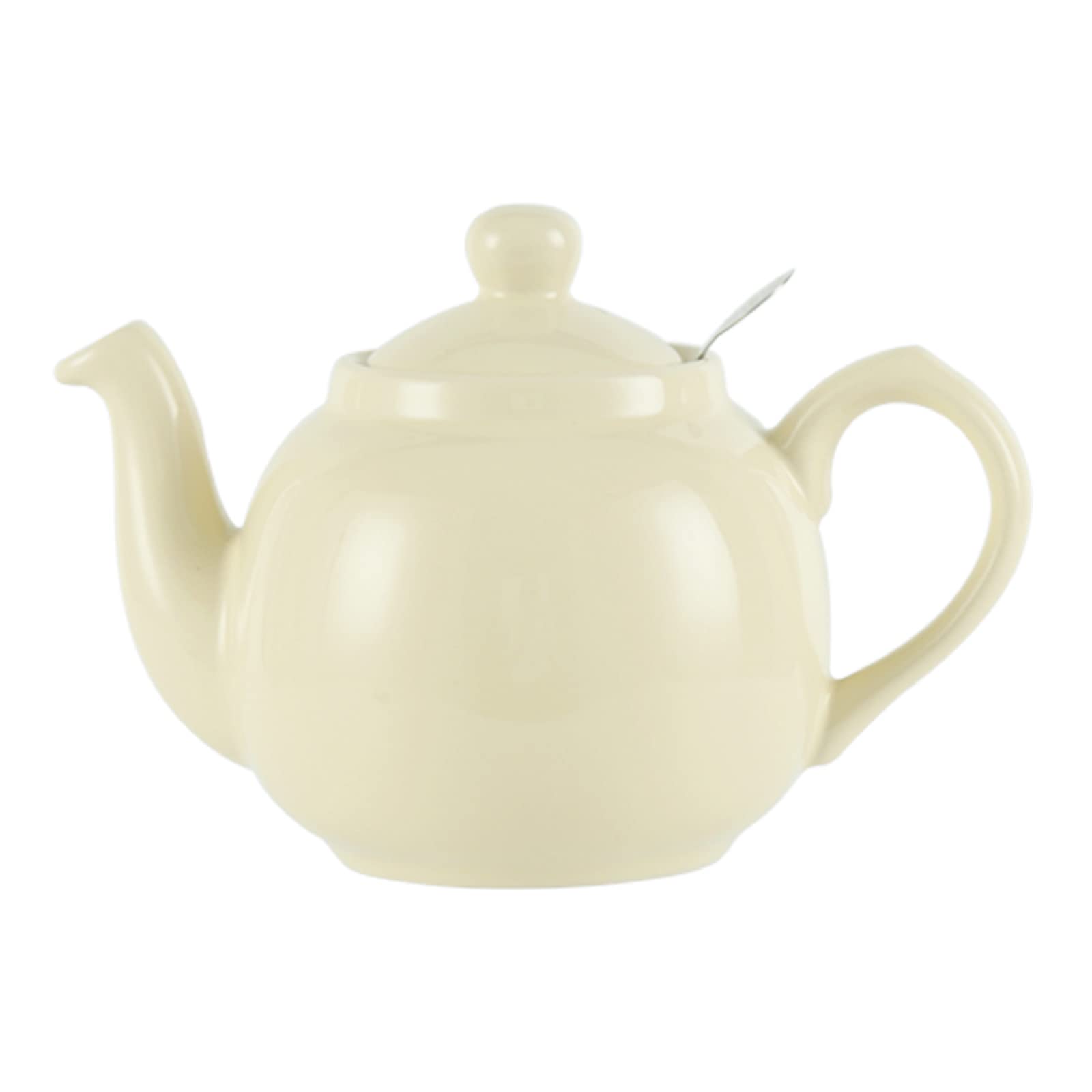 London PotteryFarmhouse Teapot with Infuser, Ceramic, Ivory, 2 Cup (600 ml) [Parallel Imported Product]