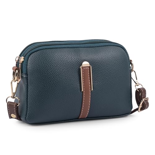 Image of ADISA Women's Girls Grains Cross Body Sling Messenger Bag (SL8141-D.GRN)