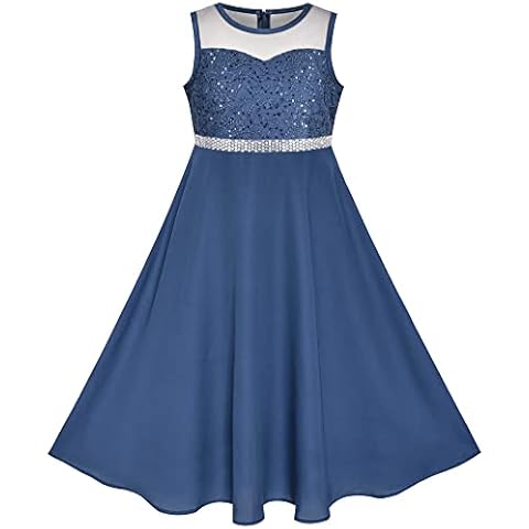 Robe Fille Bleu Sunny Fashion Cover