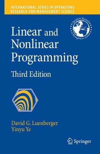 (Linear and Nonlinear Programming) By Luenberger, David G. (Author) Paperback on (11 , 2010)