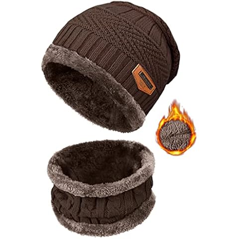 heekpek Gorro Invierno Hombre con Bufanda Cover