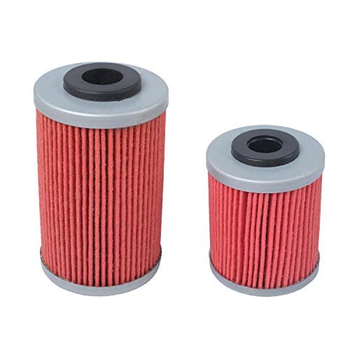 Podoy 450 Oil Filter for compatible with KTM EXC 400 520 525 HF155 HF157 1ST&2ND Oil Filters Kit Replace KN-155 KN-157 Filter