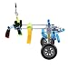 Qiilu Pet Wheelchair Disabled Dog Assisted Walk Car Hind Leg Ejercicio de...