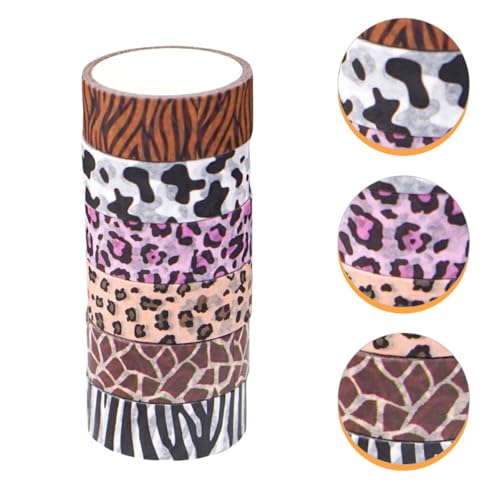 Cintas Washi Estampados de Animales adhesivas para manualidades de scrapbooking 6