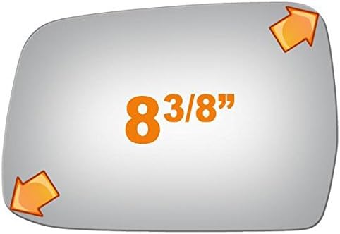 Flat Driver Side Mirror Replacement Glass for 2000-2004 NISSAN XTERRA