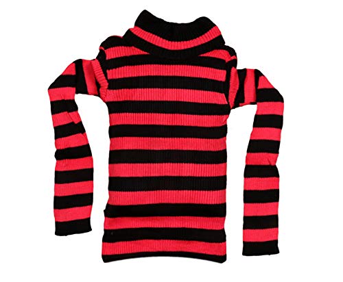 Image of IndiWeaves Boys Wollen Warm High Neck Full Sleeves T-Shirt /Inner /Skivvy for Winter Pack of 3(10110-141617-IW-P3-32 Black /Pink /Red 12-14 Years)