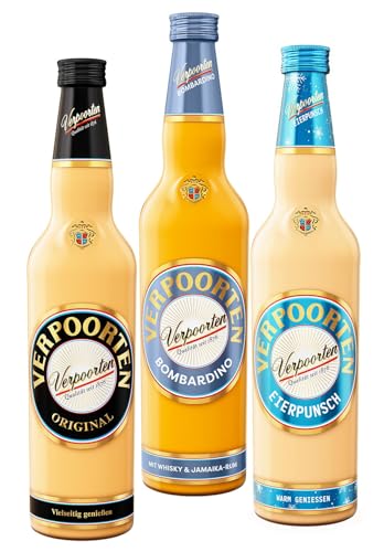 VERPOORTEN Likör-Set – 3 Sorten je 0,7 L: VERPOORTEN ORIGINAL (20 %vol.), Bombardino...