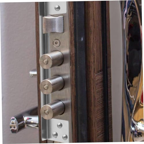Protector de pestillo Holibanna de metal para asegurar cerraduras de puertas contra intrusiones 8