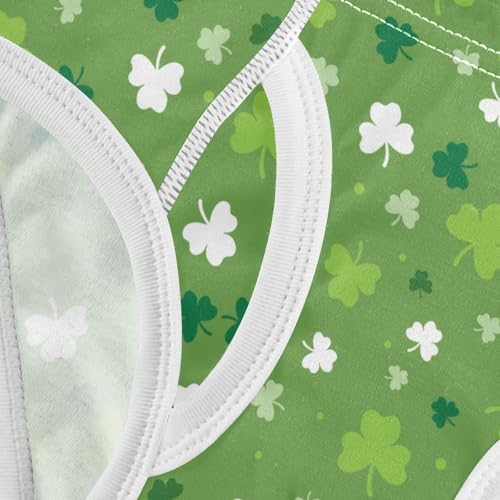visesunny Boys Potty Training Underwear Saint Patricks Day Clover Leaf Breathe Cotton Briefs Size 2T-8Y for Toddler 6