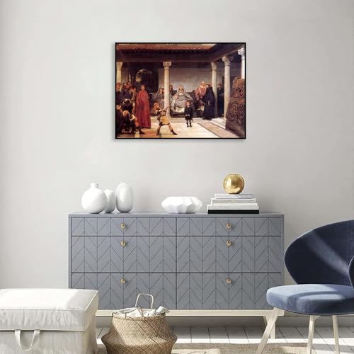 Affiche Clovis Lawrence Alma-Tadema cadre noir salon chic - 4