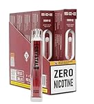 VOW crystal bar 600 preffilled rechargeable reusable - No Nicotine - 10pcs Deal (Cherry Ice (10pcs))