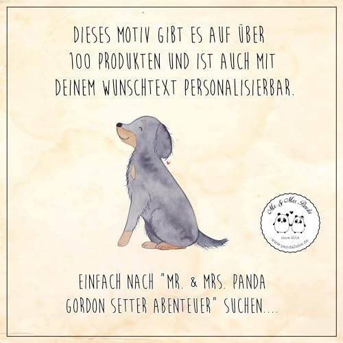 Mr. & Mrs. Panda Postkarte Gordon Setter Abenteuer - Geschenk, Hunderassen Pflege, Postkarten, Spaß, Hunderasse, Ansichtskarte, Beschreibung, Ansichtskarten, Fotokarte, Grußkarte, aufregende Reise