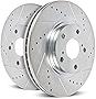 Power Stop Front AR85206XPR Pair of Drilled and Slotted Brake Rotors