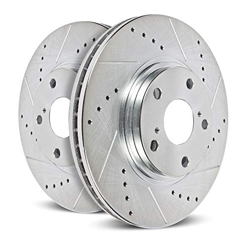 Power Stop AR84103XPR Drilled and Slotted Front Brake Rotor Pair #1