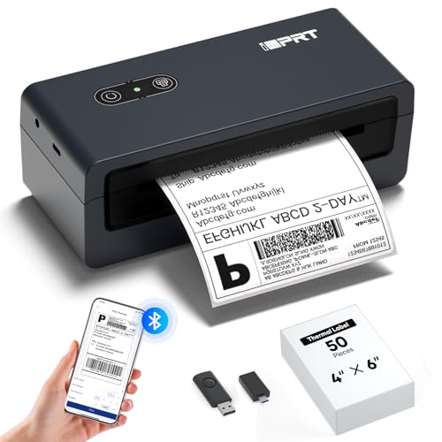 iDPRT 4x6 Shipping Label Printer Bluetooth Portable - Thermal Mobile...