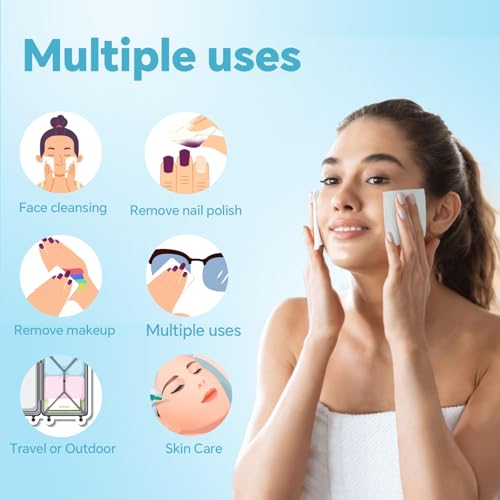 Square-Makeup-Cotton-PadsFacial-Lips-Eyes-Makeup-Remover-Pads-Set-of-100-Thick-and-400-Ultra-Thin-PadsLint-Free-Facial-Cotton-Pads-for-Makeup-Remover-Cleansing-and-Daily-Skin-Care