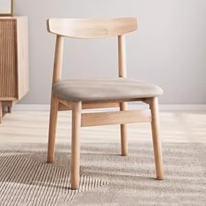 HAQMG Moderner Holz Esszimmerstuhl mit Lehne