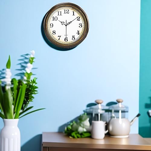 Yoiolclc 12 Wall Clock Battery Operated Silent Non-Ticking Vintage Wall Clocks thumb #7
