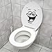 N-K Autocollant Smiley Wc Stickers Room Art Decor pour chambre drôle Sticker mural de finition exquise, utile et pratique