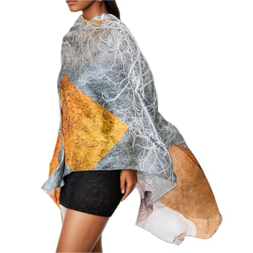 100% Mulberry Silk Summer Travel Scarf Extra Large Women Shawl Oversize Soft Wraps For Evening Dresses elegant gift wrapped3