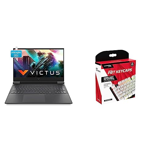 Image of HP Victus Gaming AMD Ryzen 5 5600H Processor 16.1 inch(40.9 cm) FHD Gaming Laptop & PBT Keycaps - Full Key Set - White [US]