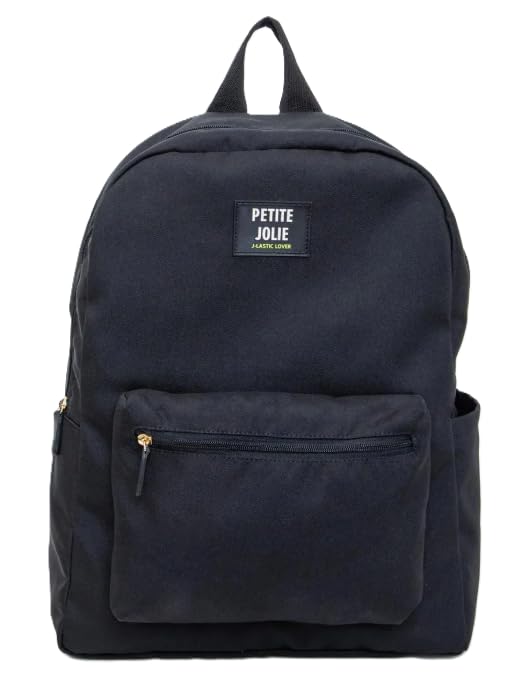 Mochila Petite Jolie TEEN Bag Preta PJ11055 Tecido Nova