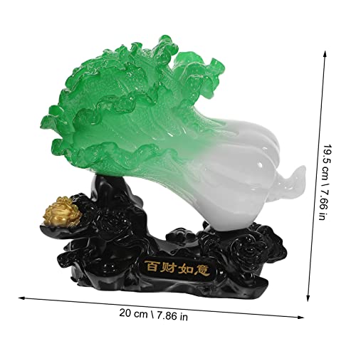 Figura decorativa de repollo de resina Holibanna 7.86x7.66x4.52 in miniatura 5