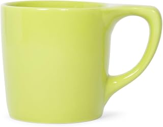 notNeutral Lino Porcelain Coffee Cup for Personal, Restaurant, Commercial Use - 10oz - Single Cup (Lotus Green)