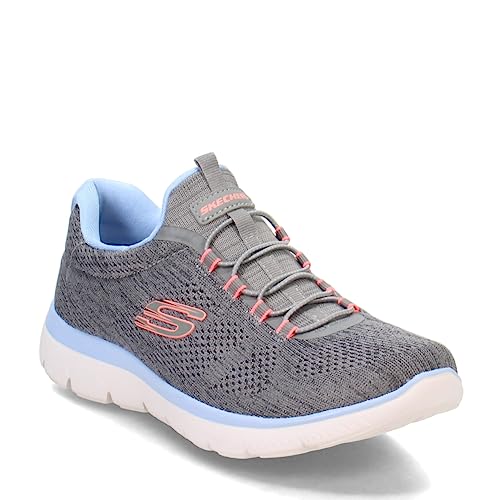 Skechers Sport Women's Women's Summits Fun Flare Sneaker, GYMT=Gray Multi, 6.52