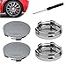 Actsime 4 Stück Nabendeckel Compatible with 60mm Radnabendeckel Radnabenabdeckung ABS Nabenkappen Felgendeckel Radnabenkappen mit Schlitzschraubendreher (Silber) MI 4 günstig Kaufen-Actsime 4 Stück Nabendeckel Compatible with 60mm Radnabendeckel Radnabenabdeckung ABS Nabenkappen Felgendeckel Radnabenkappen mit Schlitzschraubendreher (Silber)