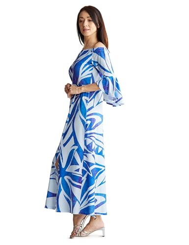 Maunaloa Ocean Blue Bird ワンピース ブルー　レディース Ocean Blue Bird -オーシャンブルーバード-》｜フラダンス衣装