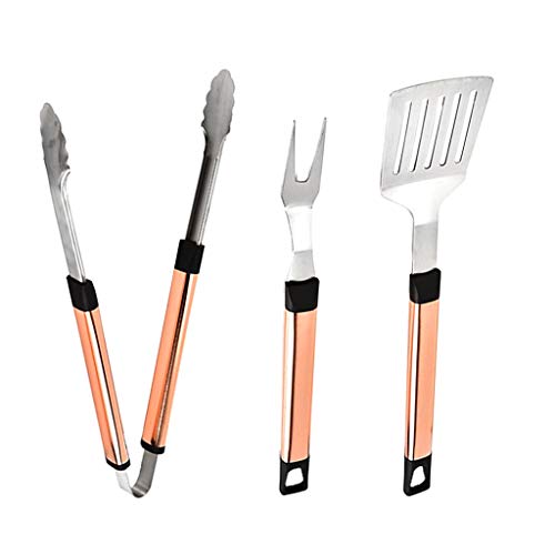 FLAMEER Barbecue Set Non-slip Oak Handle For Comfortable Feel And Firm Grip