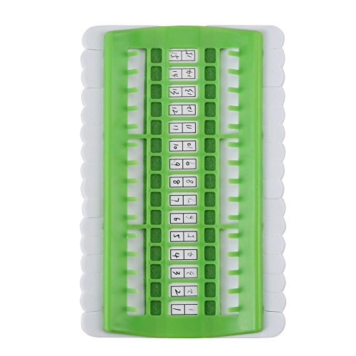 Image of Floss Organizer Embroidery Kit, Stitch Tool 30 Position Stitch Needles Holder Thread Organizer Sewing Tools Embroidery Thread Organizers Shelf (Green)