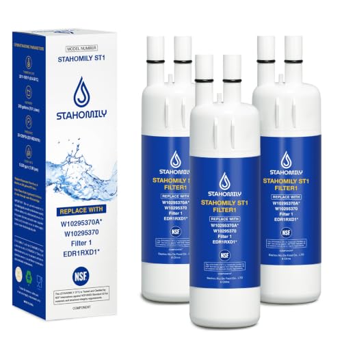 STAHOMILY EDR1RXD1 Water Filter Replacement for Whirlpool, Everydrop Filter 1, W10295370a, WHR1RXD1, KAD1RXD1, Compatible with Kenmore 46-9930, 46-9081, 3 Pack