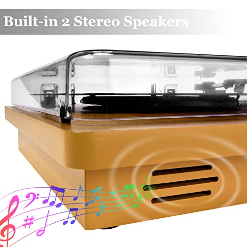 VIFLYKOO Platine Vinyle Bluetooth, Tourne Disque Vinyle avec 2 Haut-Parleurs Stéréo, 3 Vitesses, 33/45/78 u/Min, Prend… - Les Beatles, Paul McCartney, John Lennon, RIngo Starr, George Harrison VIFLYKOO Platine Vinyle Bluetooth, Tourne Disque Vinyle avec 2 Haut-Parleurs Stéréo, 3 Vitesses, 33/45/78 u/Min, Prend… – Image 6