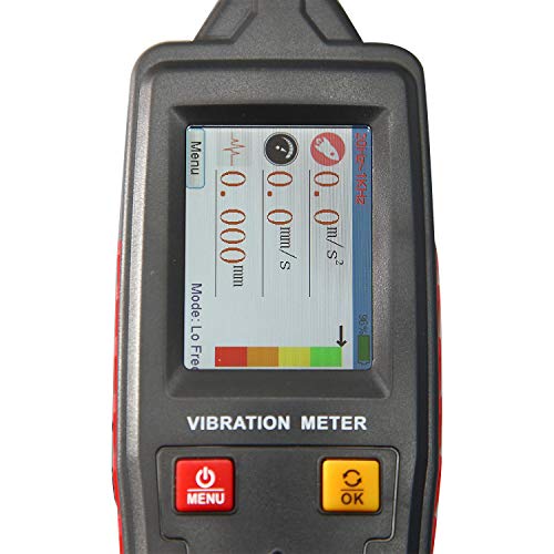Amtast AMF116 Digital Vibration Meter Vibrometer Handheld Vibration Analysis Equipment Acceleration Velocity Displacement Measurement thumb #2