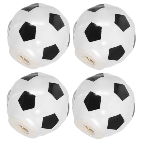 Ciieeo Tiradores de Cerámica Diseño Balón de Fútbol 4 Piezas Pomos para Armarios y Cajones Infantiles Herrajes Decorativos Deportivos para Habitaciones y Muebles