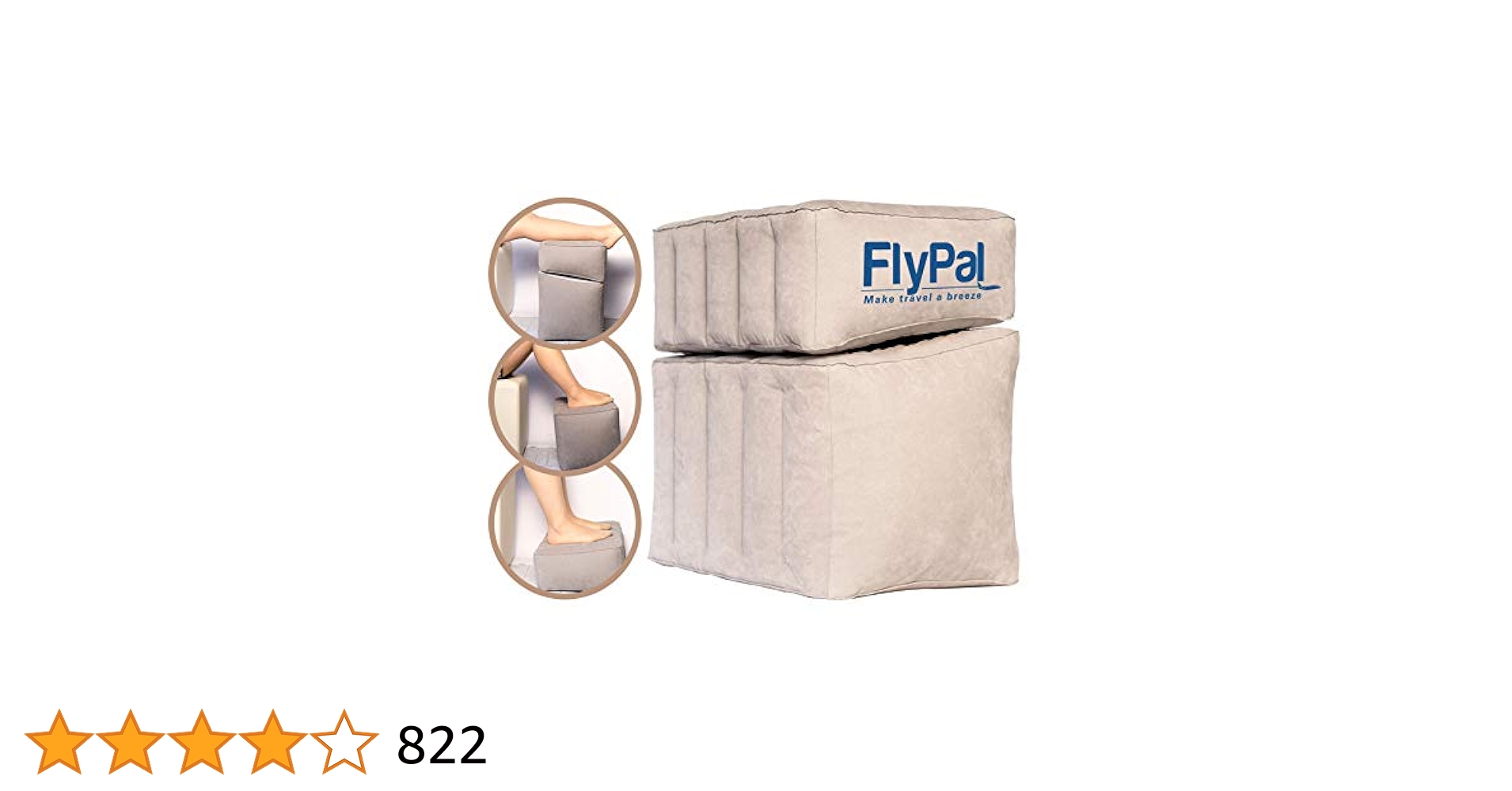 Flypal エアー フットレスト 足置き オットマン 足枕 リラックス 飛行機 Flypal エアー フットレスト 足置き オットマン 足枕 リラックス