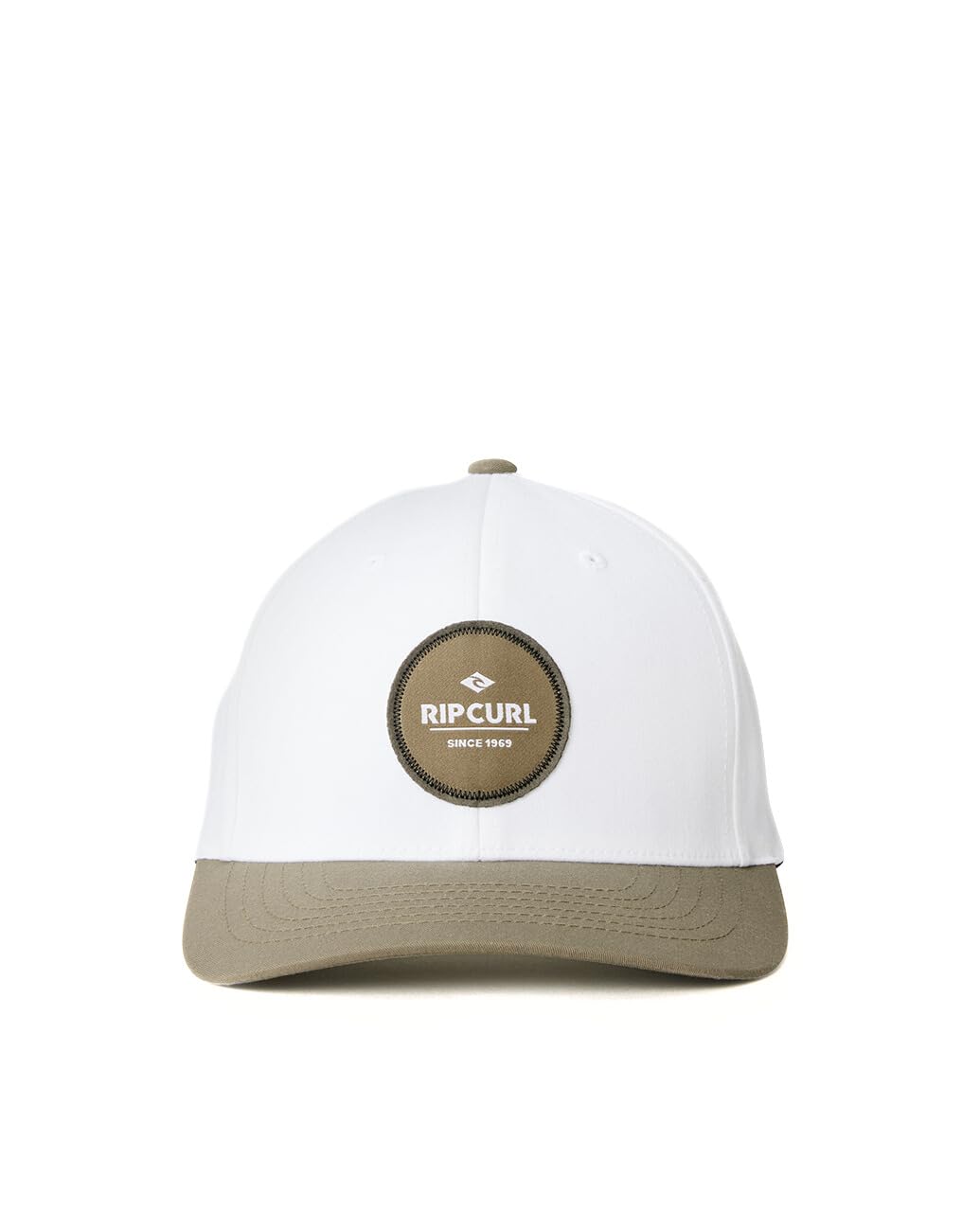 Rip Curl Men's Routine Flexfit Trucker Hat, Bone/Green 251, One Size