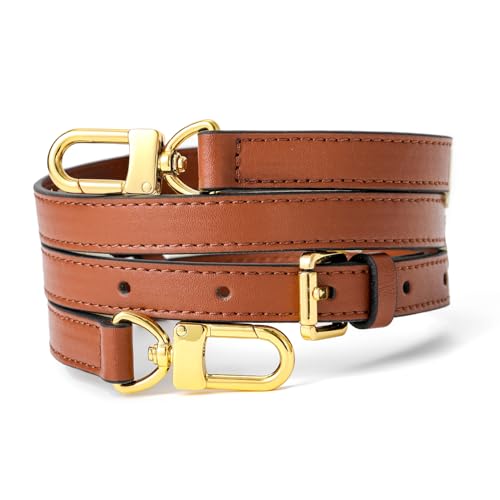 Image of Vachetta Leather Adjustable Crossbody Strap for Leather Shoulder Strap Belt Replacement Suitable for L V Handbags