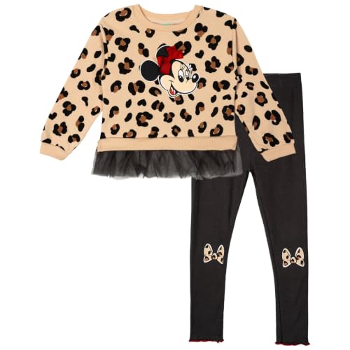 Image of Disney Minnie Mouse Fleece Sweatshirt and Leggings Outfit Set Infant to Big Kid Sizes (12 Months - 14-16)